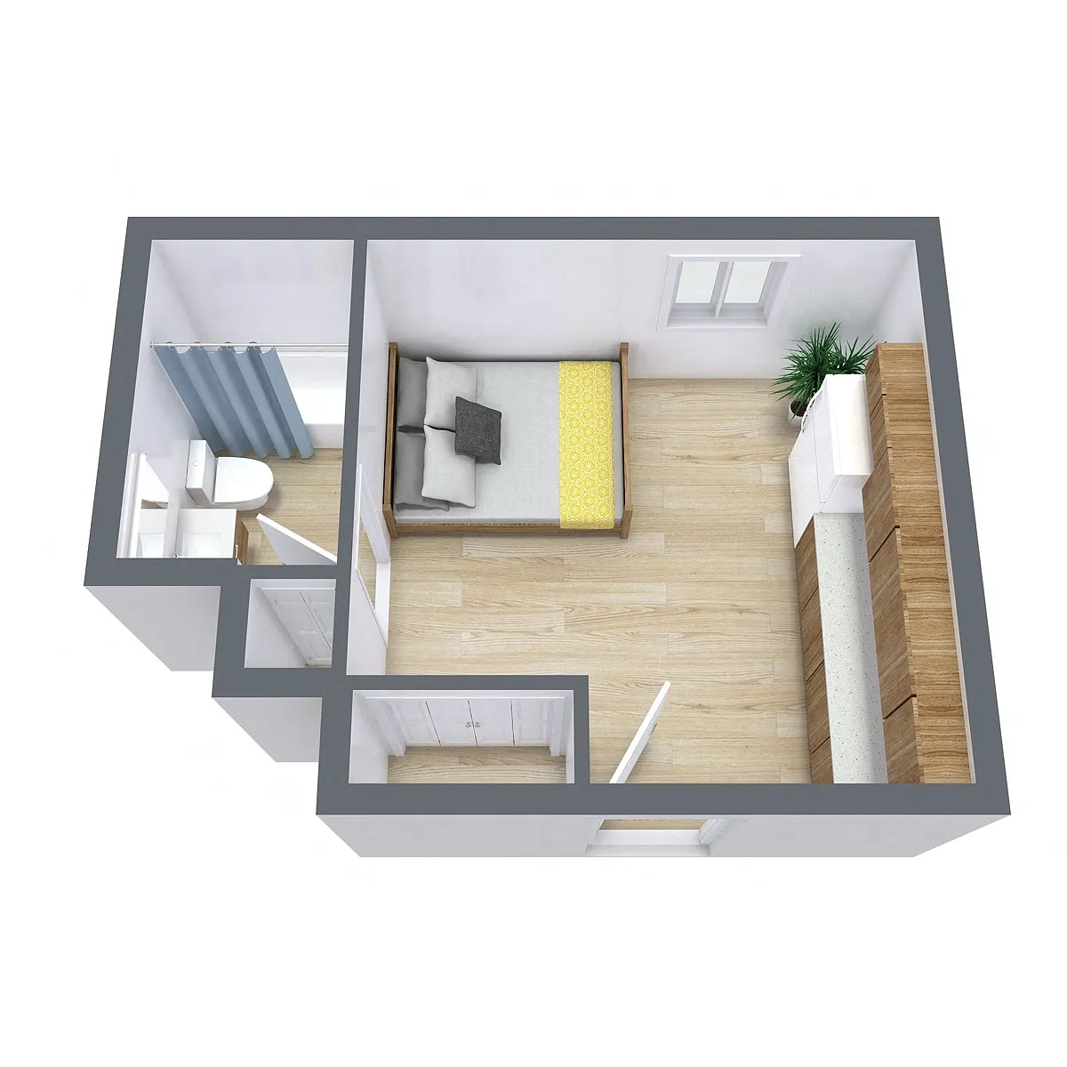 Floor plan Studio 01B