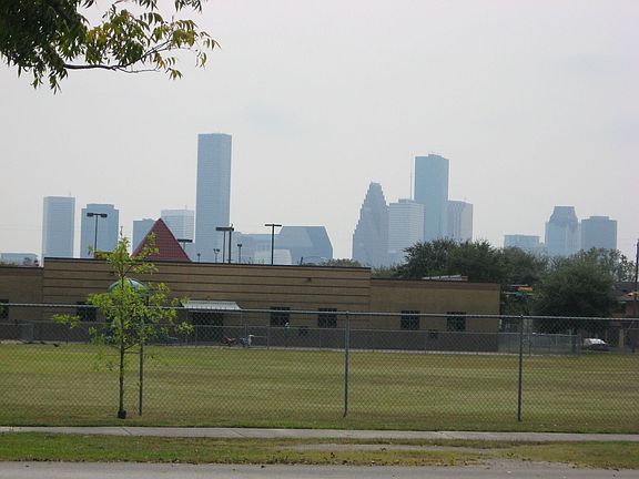 Skyline view of Downtown Houston from your front door!