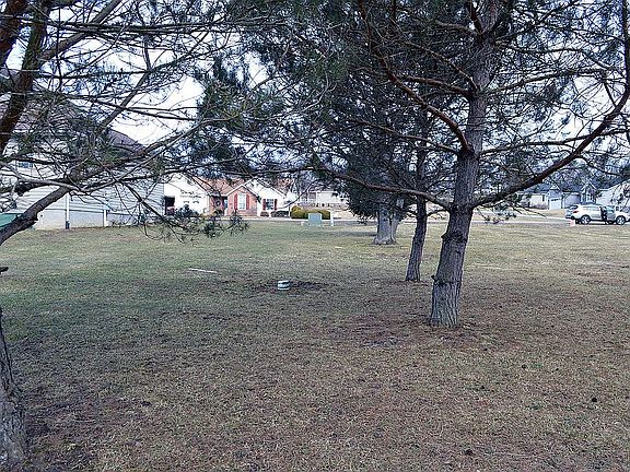 West boundary left of trees 