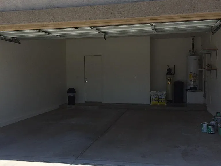 Garage and water softener
