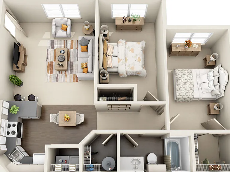 Timberlinks At Denton - B2 Renovated - 1 Beds - 1 Baths - 889 Sq. ft.