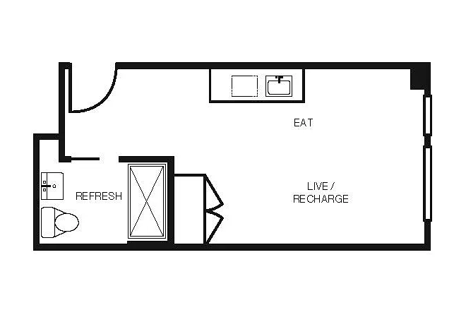 Floor plan Studio O