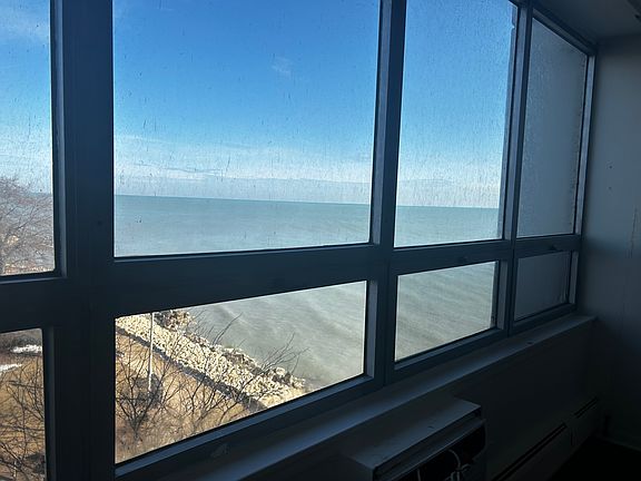 View from apartment living room and bedroom