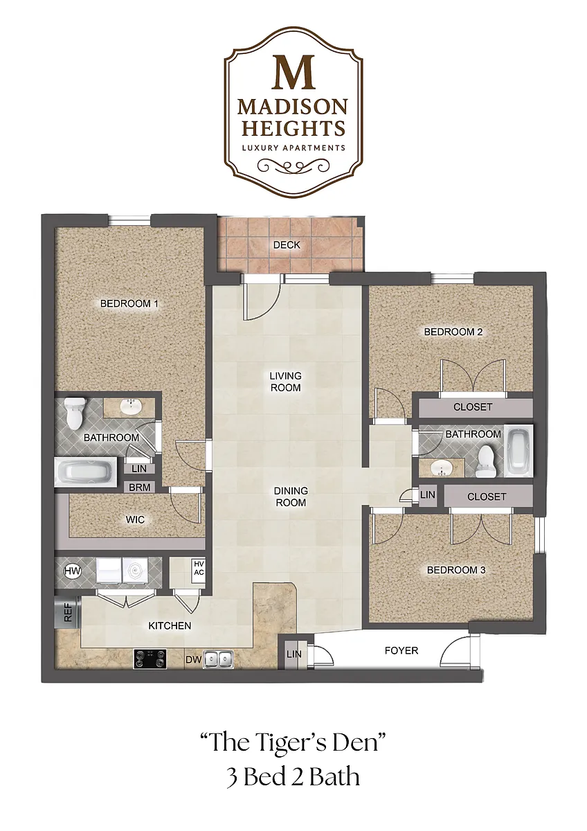 Floor plan The Tigers Den