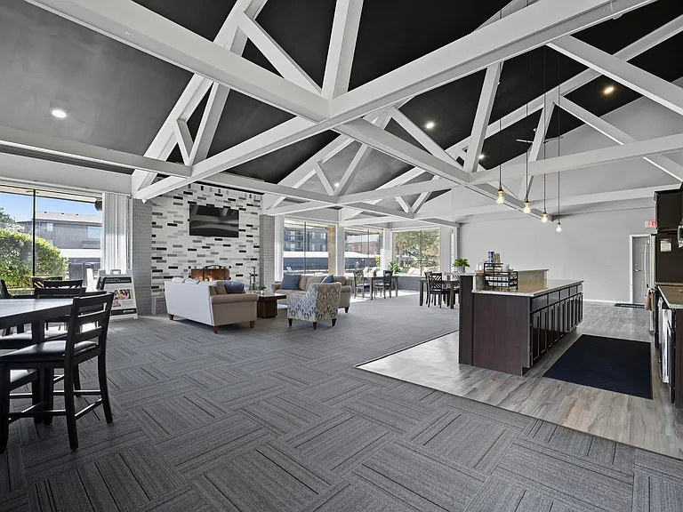 Modern Resident Clubhouse at Franklin River Apartments in Southfield, MI
