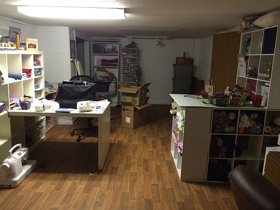Basement craft room
