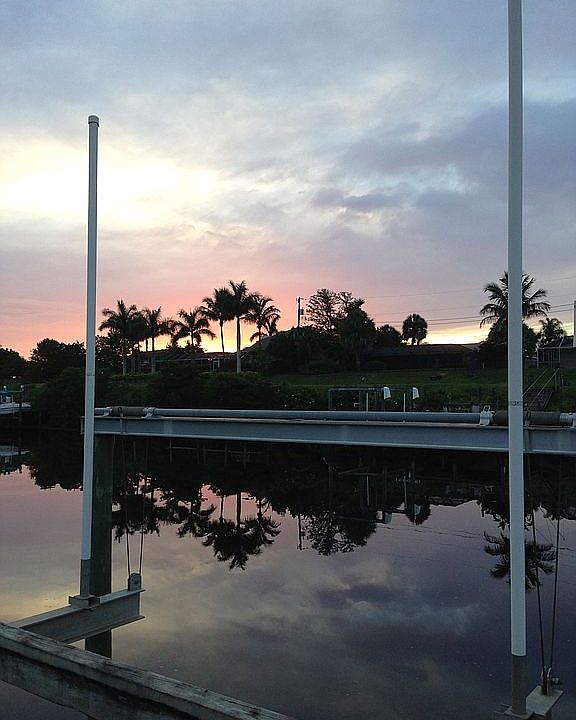 Sunset from dock
