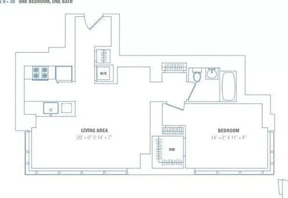 2nd image of 306 W 48th St APT 17B