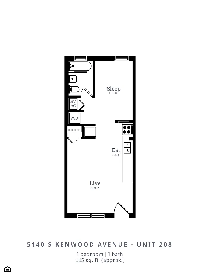 Floor plan Studio (A1)
