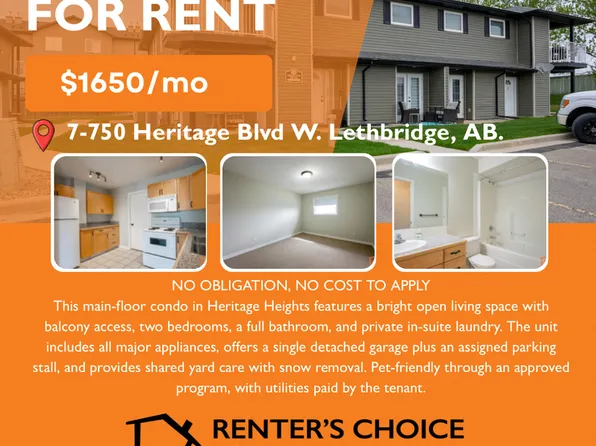 750 Heritage Blvd W #7, Lethbridge, AB T1K 7Z6