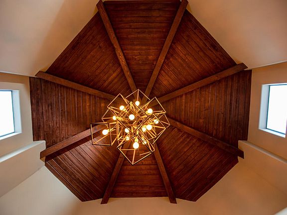 Chandelier in Foyer