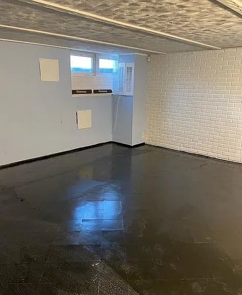 Finished lower level