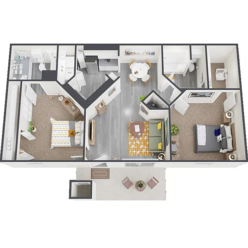 Floor plan B1-60