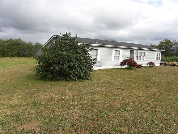 Front to rear of property