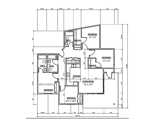 Floor plan 4 Bedroom