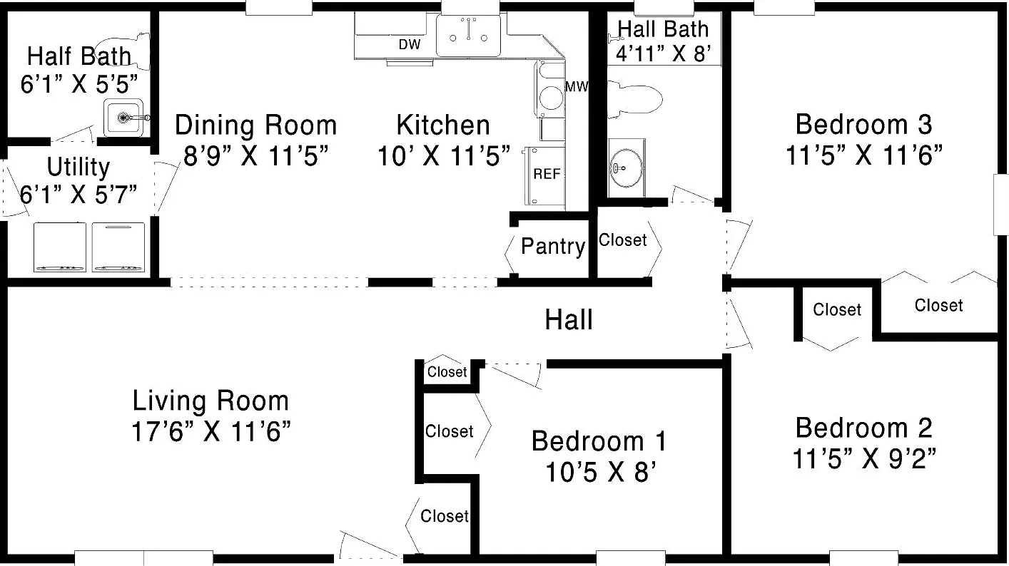 3 bed, 1.5 bath, 1100 sqft, $1,700 — Photo 1