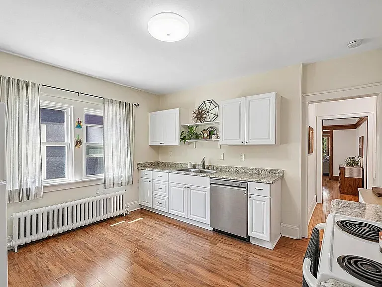 Kitchen, looking opposite direction of previous kitchen photo. Enough room for a table or island.