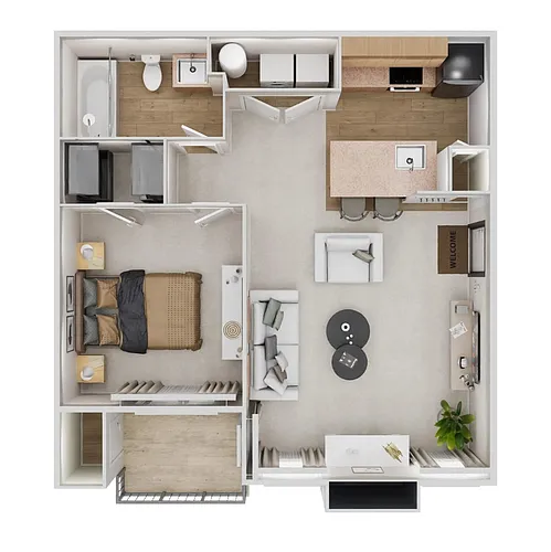 Floor plan AE - Renovated