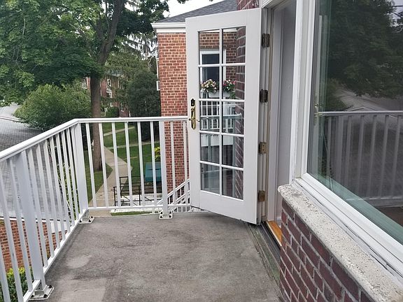 Corner unit with private balcony.