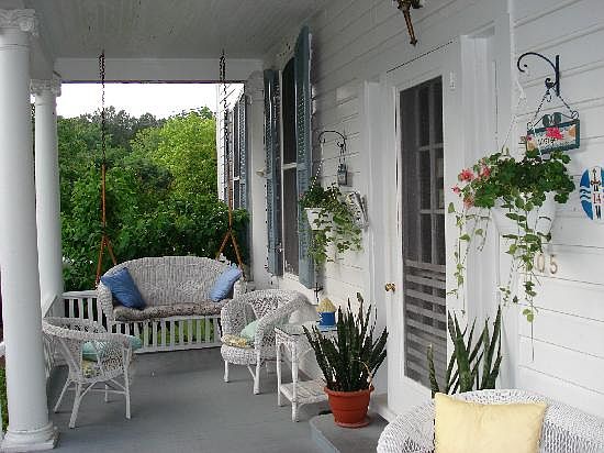 Garden side porch
