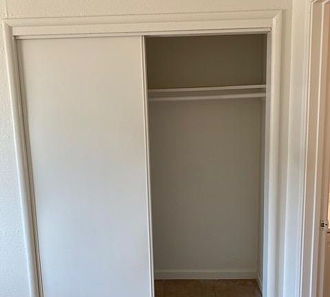 Closet in bedroom