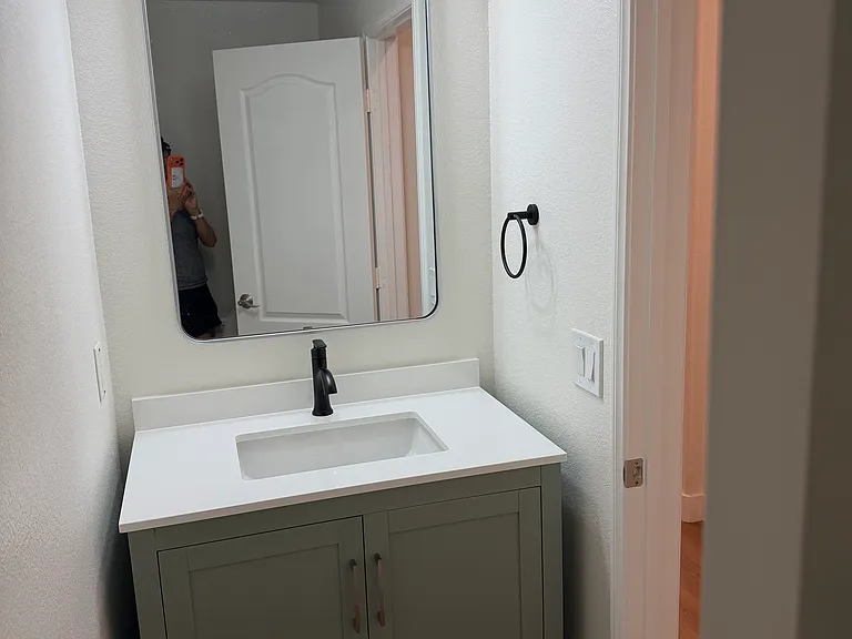 downstairs powder bathroom