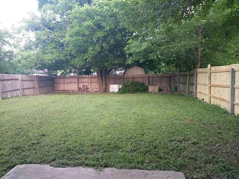 Private Fenced Backyard