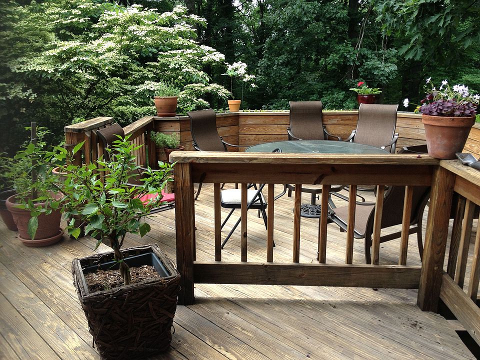 Backyard deck
