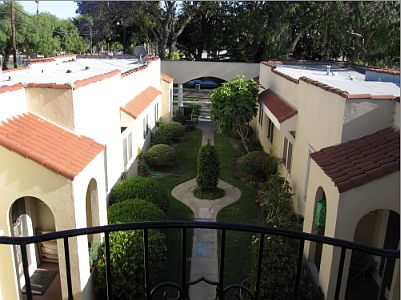Court yard looking from #3, upstairs