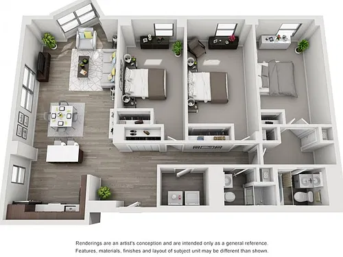 Floor plan 3bd 2ba