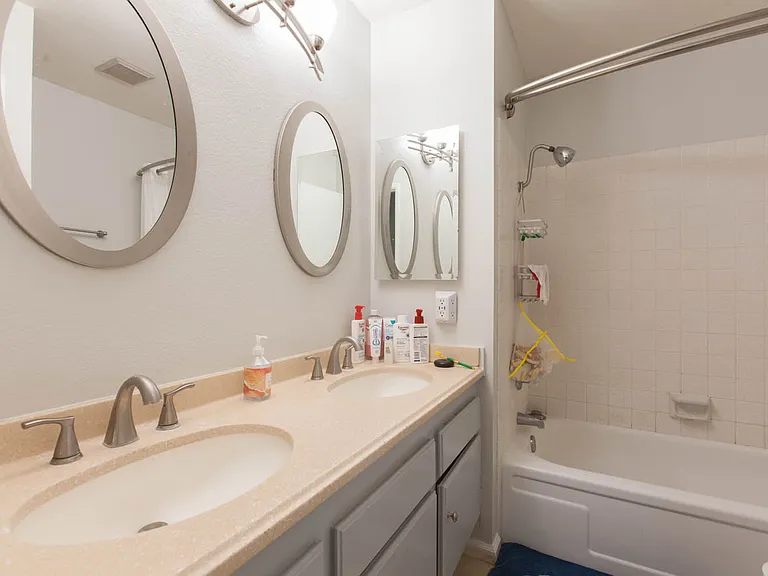 Hallway bathroom