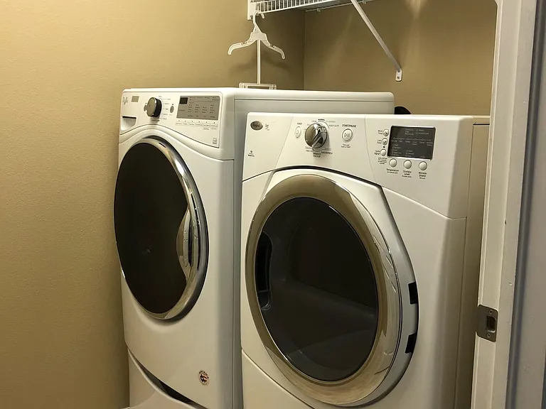 Renters need to get their own washer and dryer. Picture is to show the laundry room.