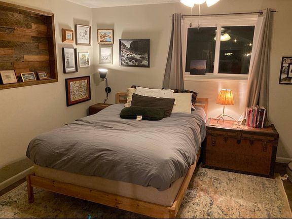 Main bedroom off the front parlor. Not pictured - closet and alcove
