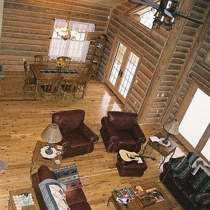 View of Gr Rm & Dining from loft