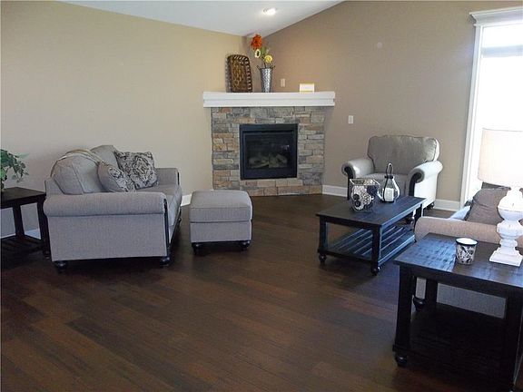 Greatroom area showing the engineered Bamboo wood flooring.