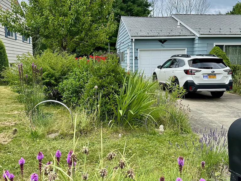 Driveway easily holds 3 vehicles