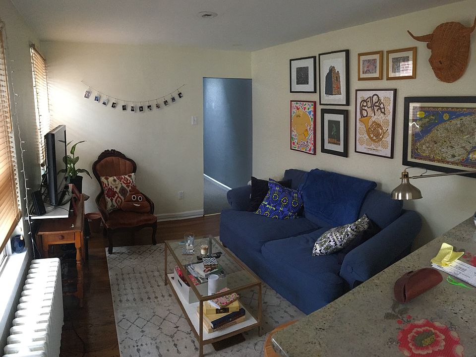 panorama view of living room from kitchen