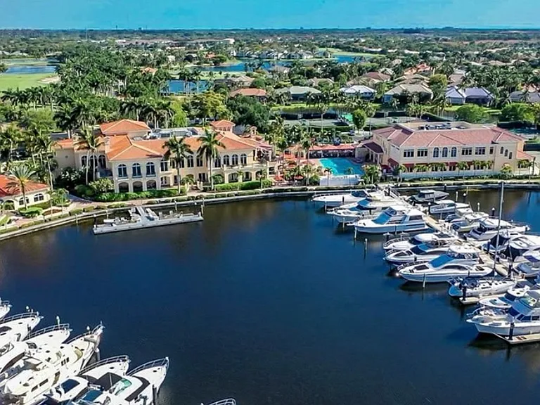 Overhead view of the Gulf Harbour Marina