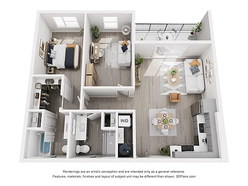 Floor plan 1x2 Mira