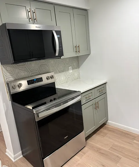 New stove and microwave