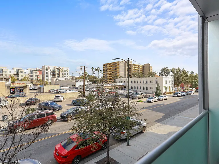 Patio VIew from an Upper Level Apartment