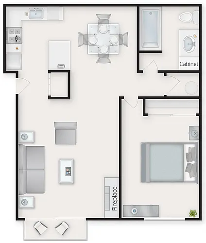 Floor plan 1X1