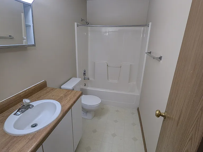 Hallway bathroom