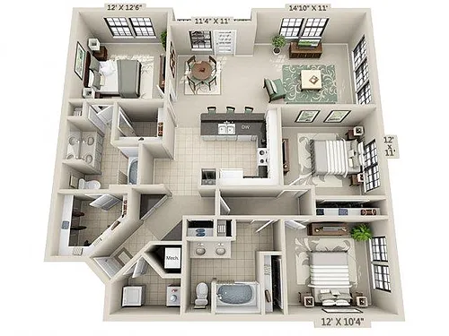 Floor plan C1 - Esplanade