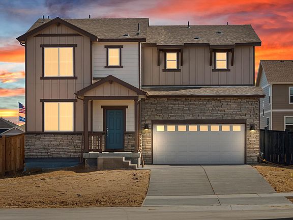 The Monarch Floorplan exterior image taken at a Meritage Homes community in Greeley, CO