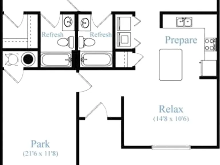 Your cozy cottage escape. The Sebastian combines two spacious bedrooms, an attached garage, and charming details like vaulted ceilings and a private patio. Your cozy cottage escape. The Sebastian combines two spacious bedrooms, an attached garage, and cha