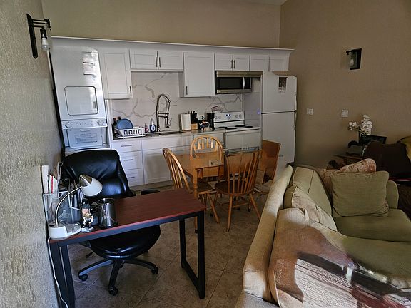Living area, Kitchen and dining area