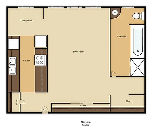 Floor plan Studio