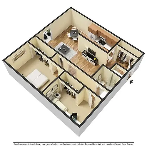 Floor plan 2 Bedroom Pantry Grand Bath