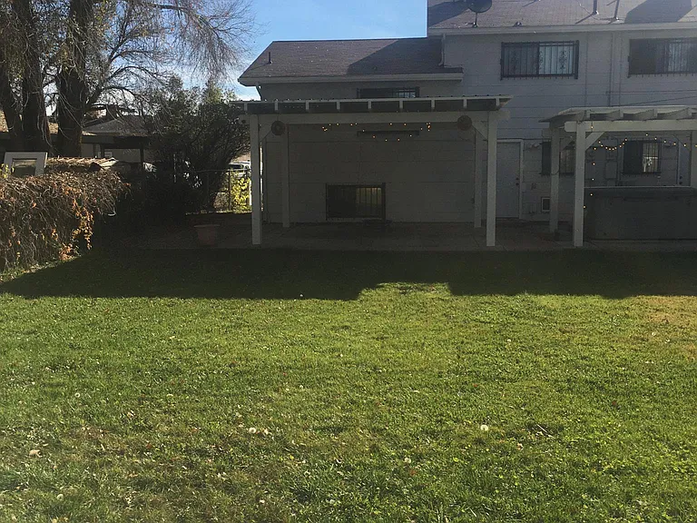 Backyard looking from shed